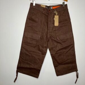 ESMX express your style to the max Y2K linen cargo shorts pants men's size 34